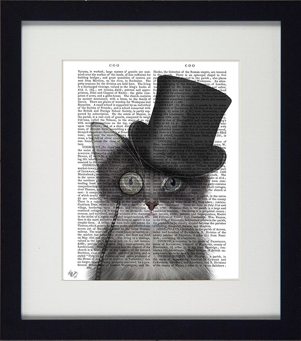 Funky Cats V (top hat) Picture - TheArtistsQuarter
