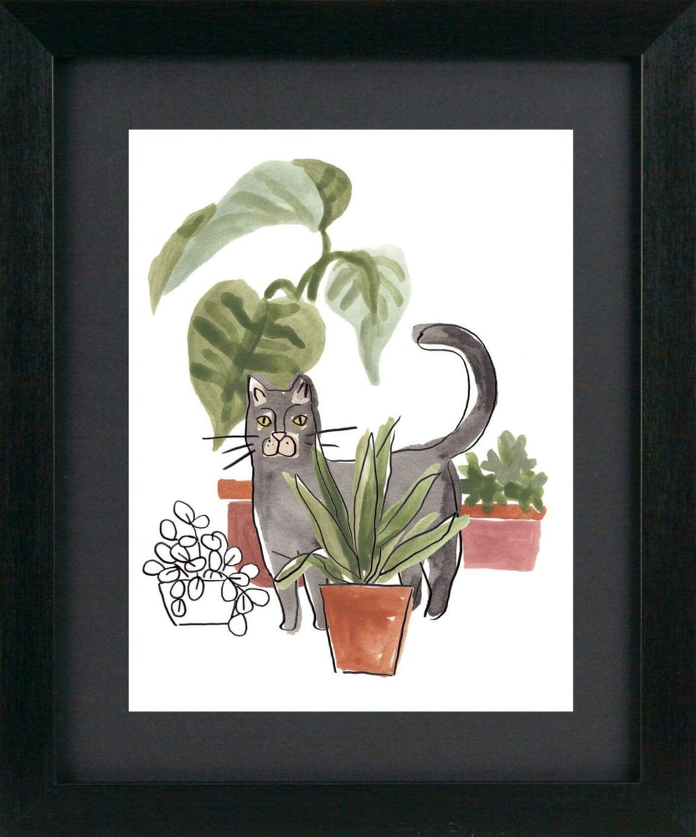 Purrfect Plants Set Of Four By June Erica Vess - TheArtistsQuarter