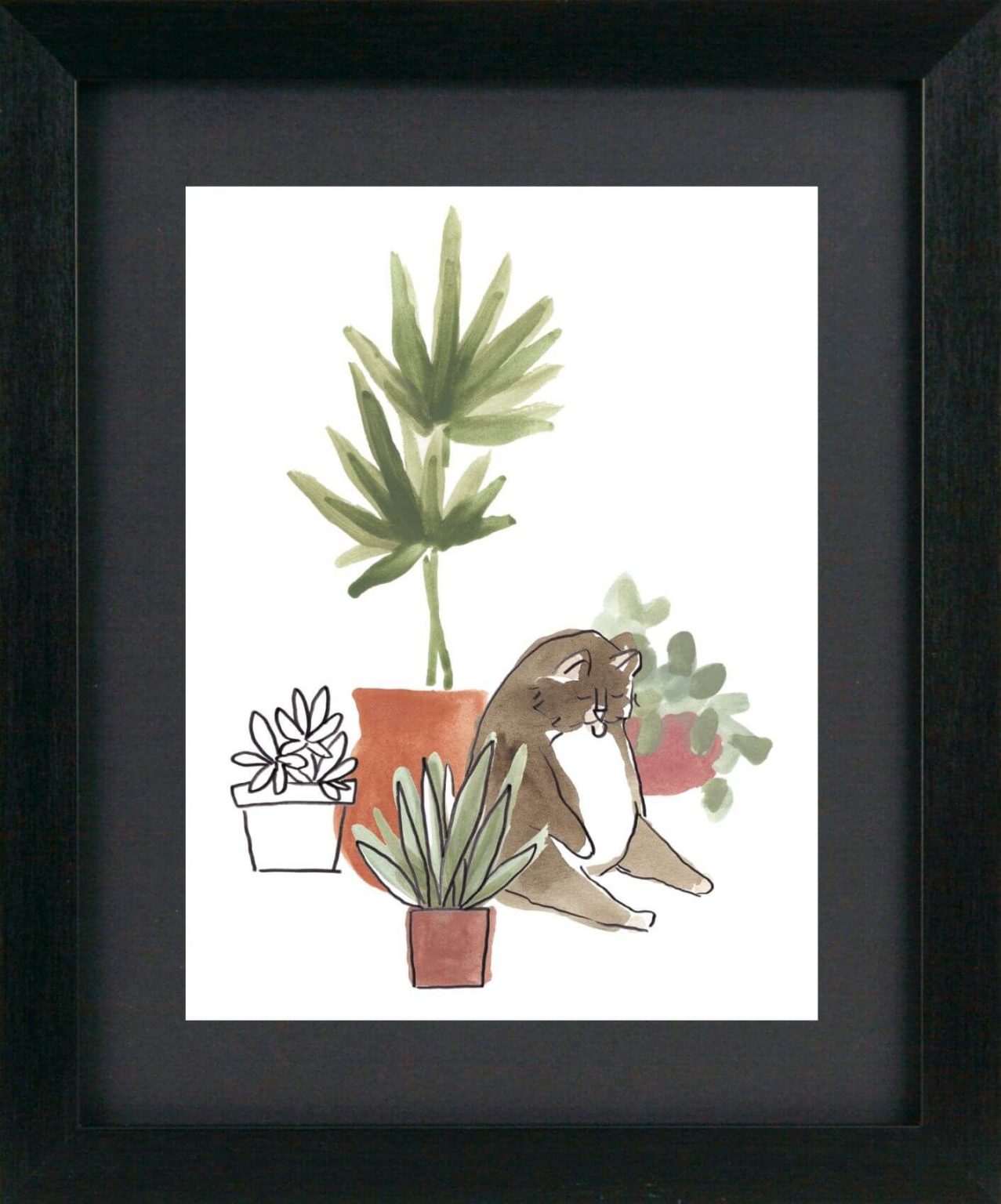 Purrfect Plants Set Of Four By June Erica Vess - TheArtistsQuarter