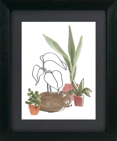 Purrfect Plants III By June Erica Vess - TheArtistsQuarter