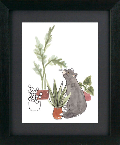 Purrfect Plants IV By June Erica Vess - TheArtistsQuarter