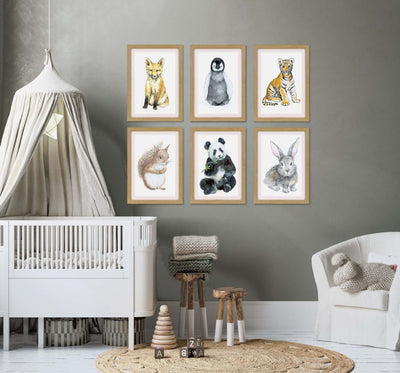 Baby Animals VI Rabbit Kitten By Elena Markelova - TheArtistsQuarter