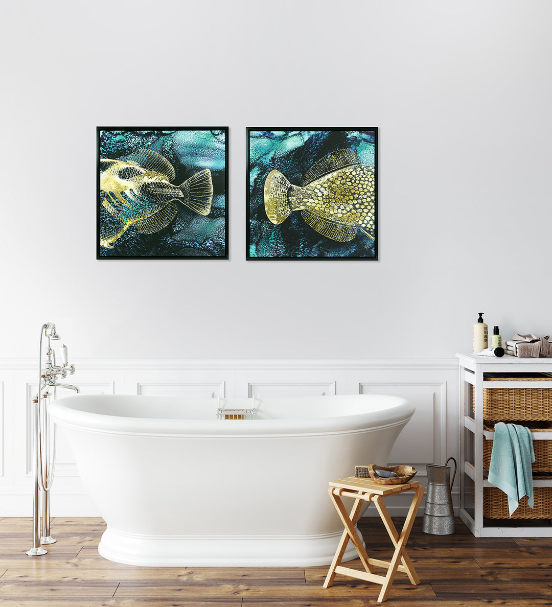 Golden Fish I & II By Christine Zalewski - TheArtistsQuarter