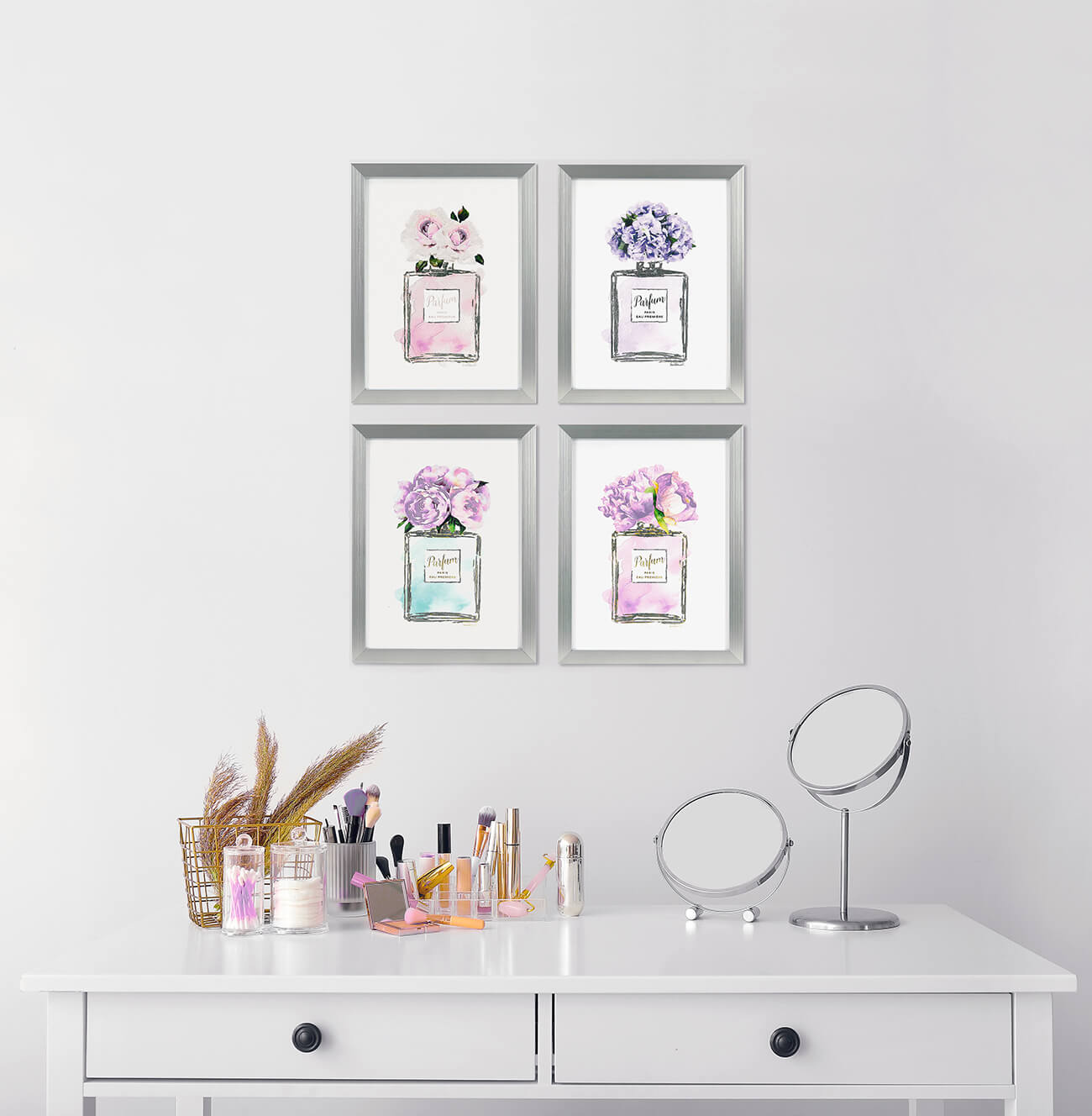Wandbild 'Parfümflasche' Von Amanda Greenwood – Gerahmte Kunst, 24x30 Zoll, Fertig Zum Aufhängen