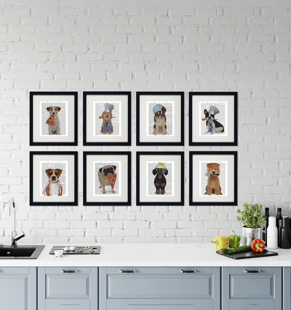 Culinary Canines Set Of Eight - TheArtistsQuarter