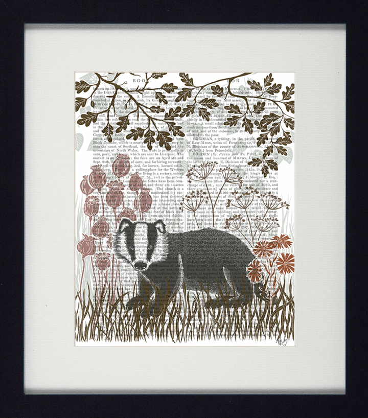 Country Animals V Badger - TheArtistsQuarter