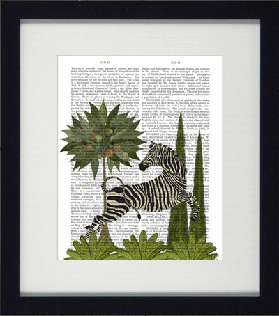 Jungle Animals V Zebra - TheArtistsQuarter