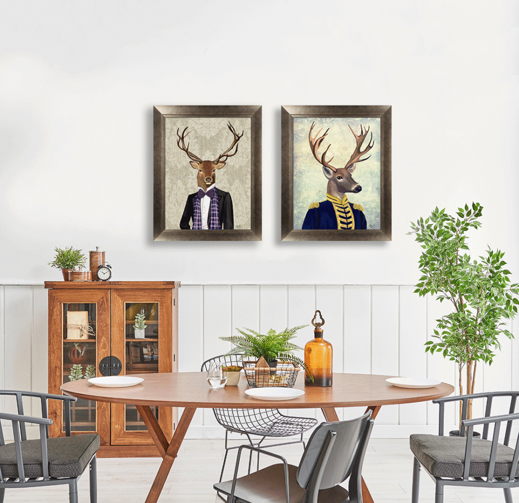 Gentleman Fox & Stag V By Fab Funky - TheArtistsQuarter