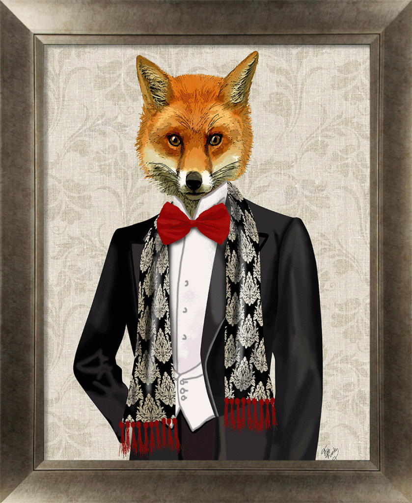 Gentleman Fox & Stag II By Fab Funky - TheArtistsQuarter