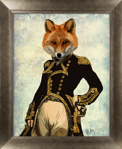 Gentleman Fox & Stag III By Fab Funky - TheArtistsQuarter