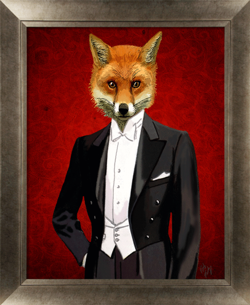 Gentleman Fox & Stag IV By Fab Funky - TheArtistsQuarter