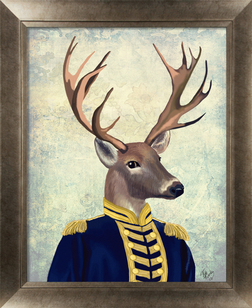 Gentleman Fox & Stag VI By Fab Funky - TheArtistsQuarter