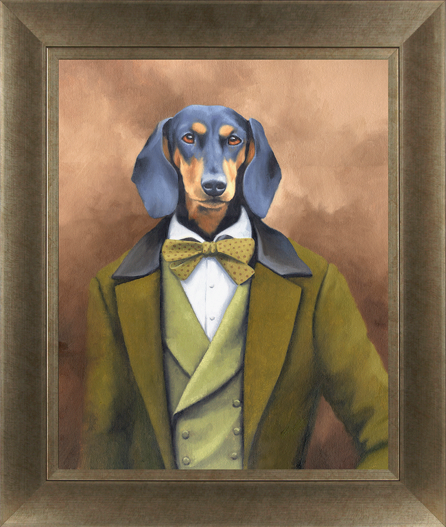 The Duke Of Dachshund By Peter Annable - TheArtistsQuarter