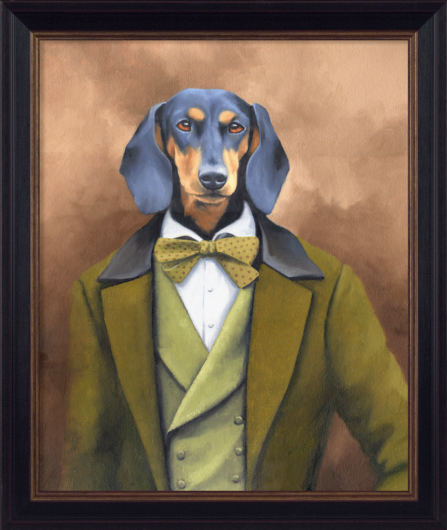 The Duke Of Dachshund (Small) By Peter Annable - TheArtistsQuarter
