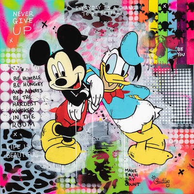Mickey & Donald By Caution - TheArtistsQuarter