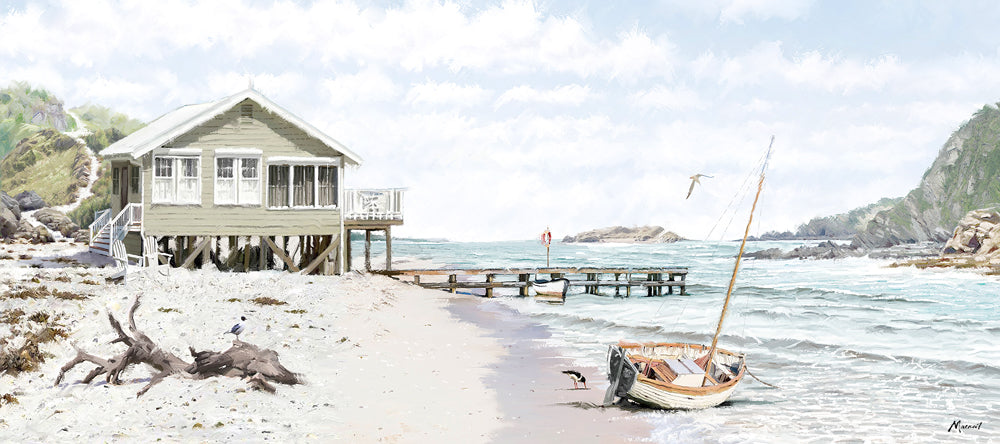 Bay Retreat Canvas Richard MacNeil - TheArtistsQuarter