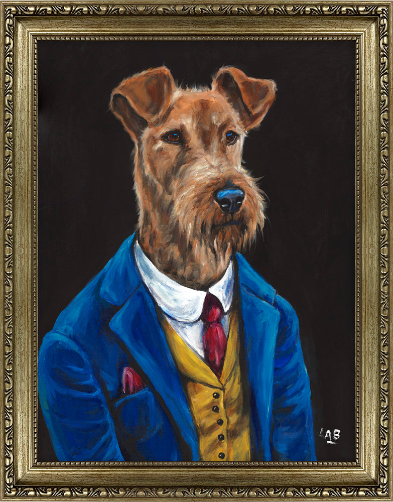 Sir Fergus Fleabag (Small) By Louise Brown - TheArtistsQuarter
