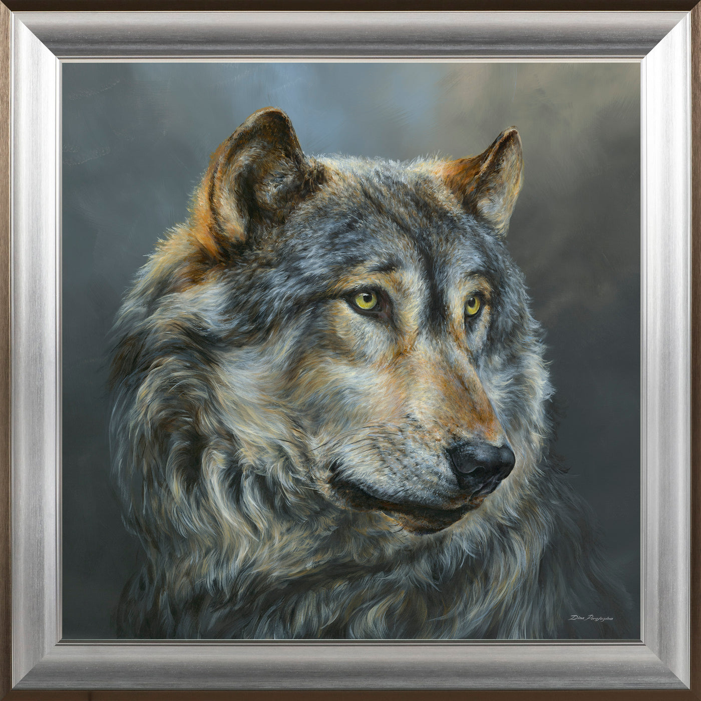 Wistful Wolf By Dina Perejogina - TheArtistsQuarter
