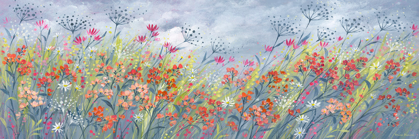 Ditsy Meadow Canvas By Diane Demirci *LAST ONE* - TheArtistsQuarter