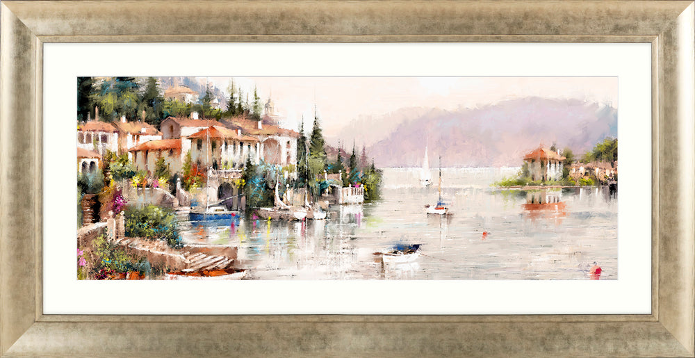 Italian Lake By Richard MacNeil *EXCLUSIVE* **Free, Next Day Delivery - TheArtistsQuarter