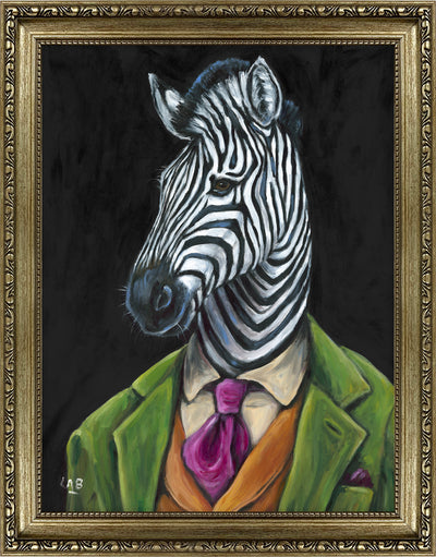 Zachariah Zebra (Small) By Louise Brown - TheArtistsQuarter