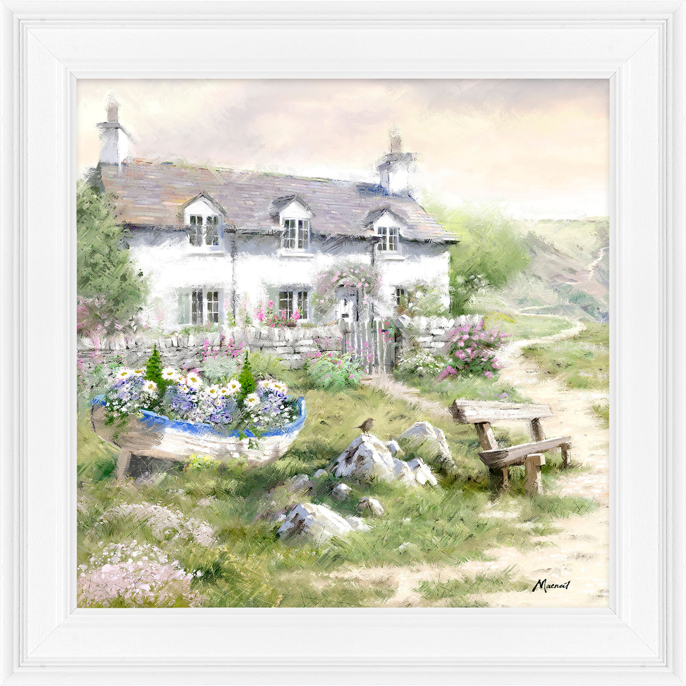 Sea View Cottage Detail I By Richard MacNeil - TheArtistsQuarter