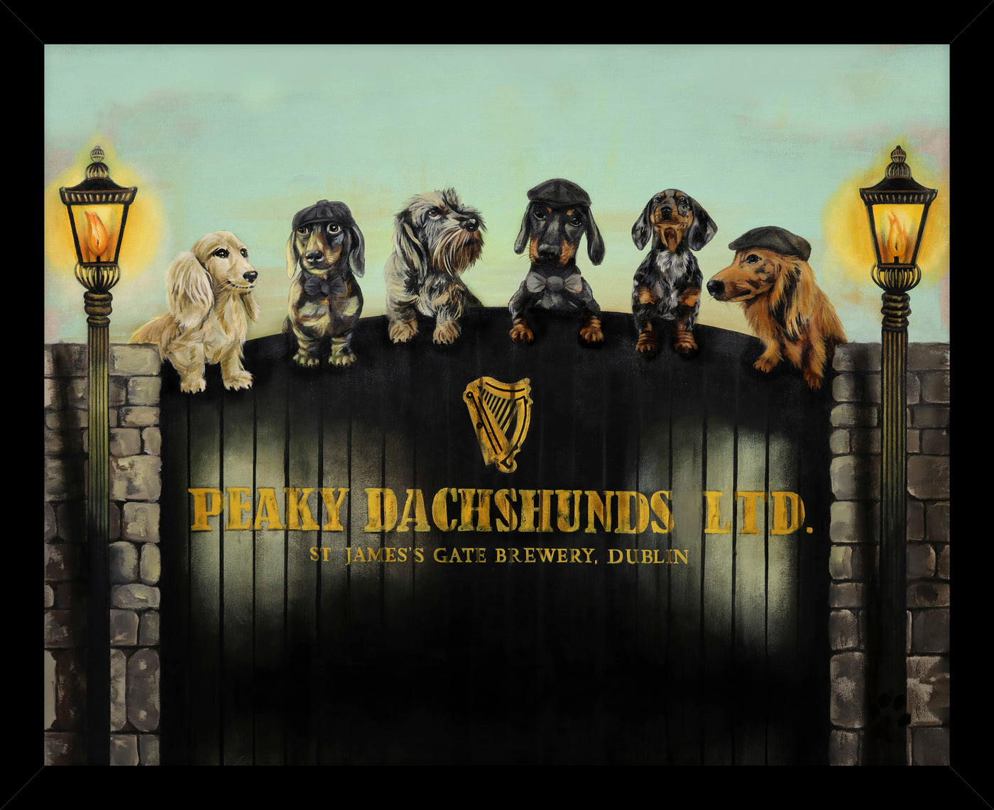 Peaky Dachshunds By Craig Kenny - TheArtistsQuarter