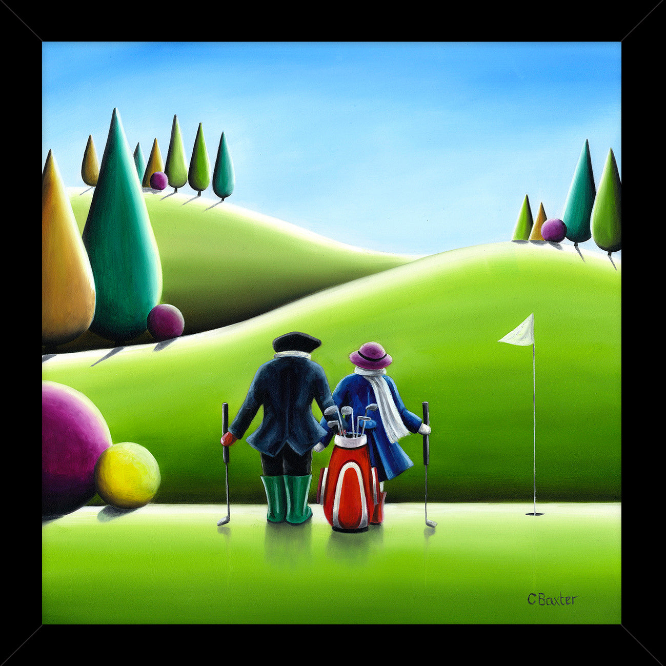 Off To The 19th Hole Mini By Claire Baxter - TheArtistsQuarter