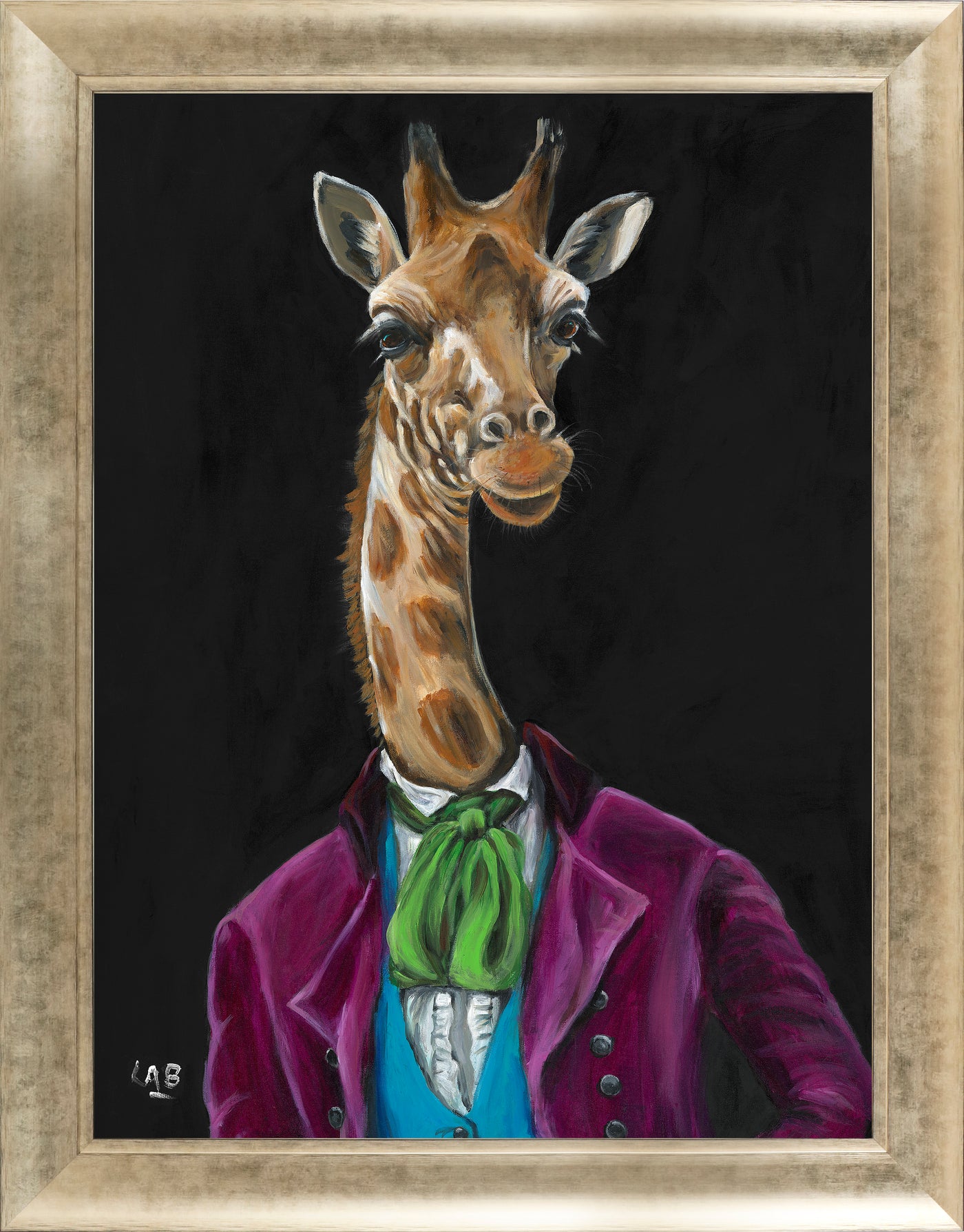 Sir Gerald Giraffe (Large Version) By Louise Brown - TheArtistsQuarter