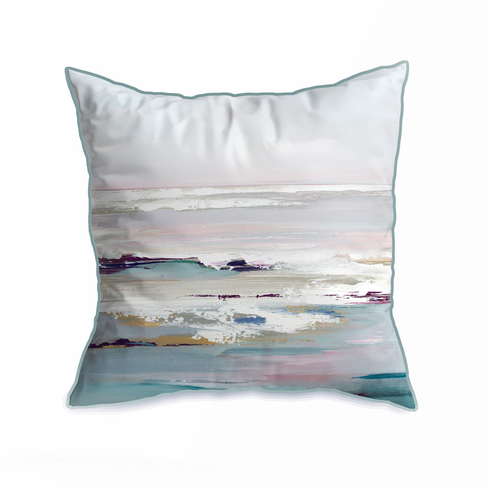 Purple Tides Cushion by Valeria Mravyan *FINAL REDUCTION* - TheArtistsQuarter