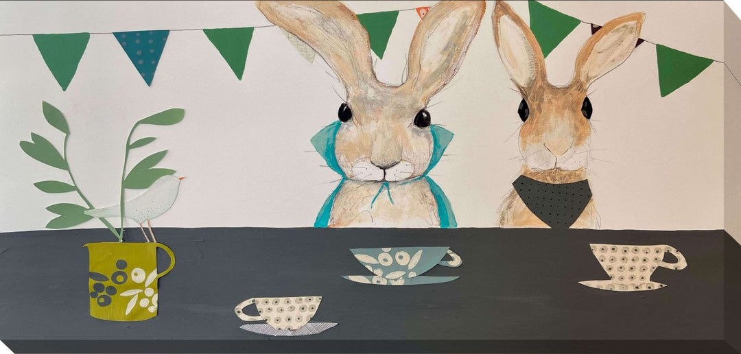 Hare Tea Party IV By Fay Shoesmith - TheArtistsQuarter