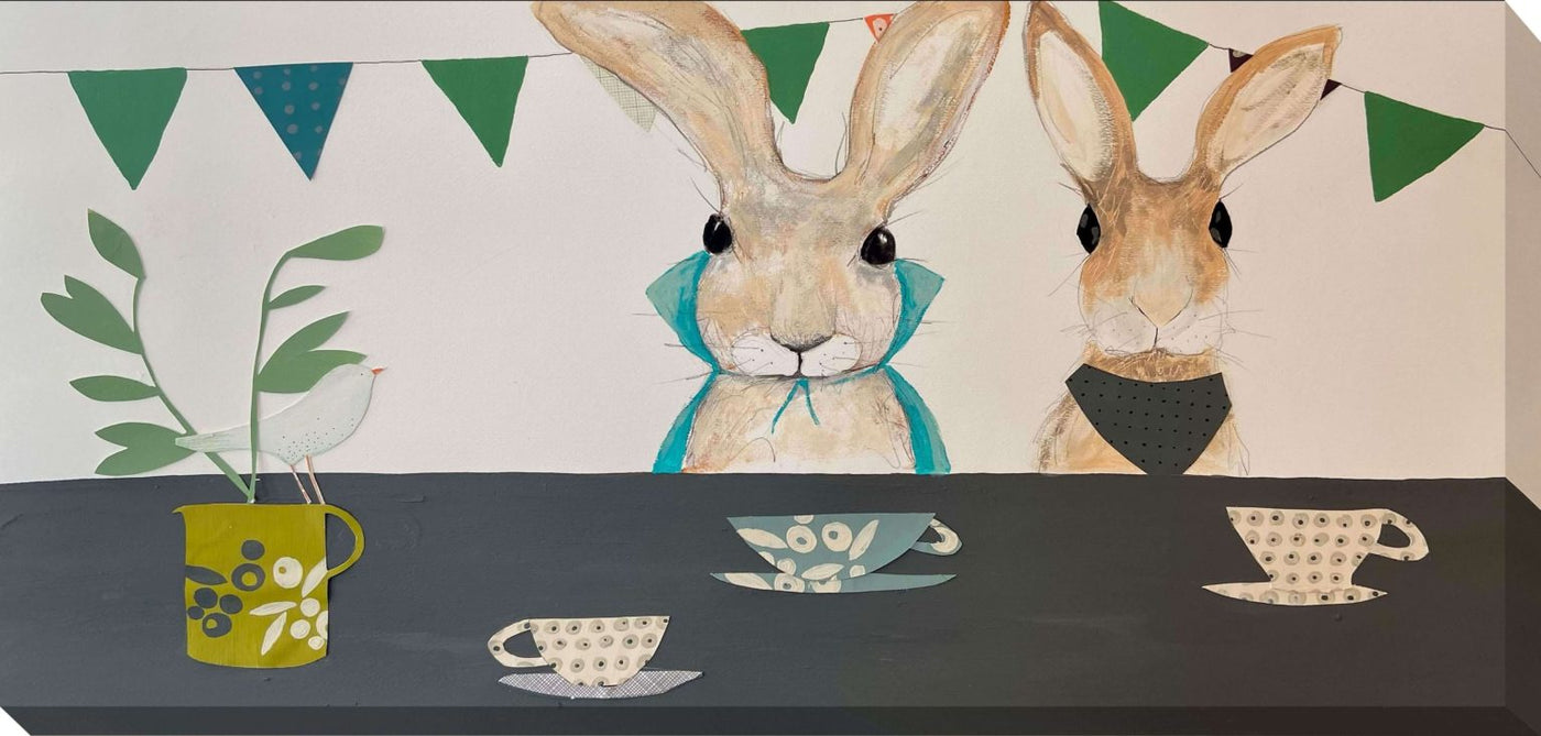 Hare Tea Party IV By Fay Shoesmith - TheArtistsQuarter