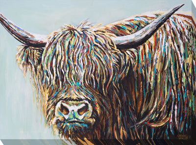 Woolly Highland Cow I - Canvas Print By Carolee Vitaletti - TheArtistsQuarter