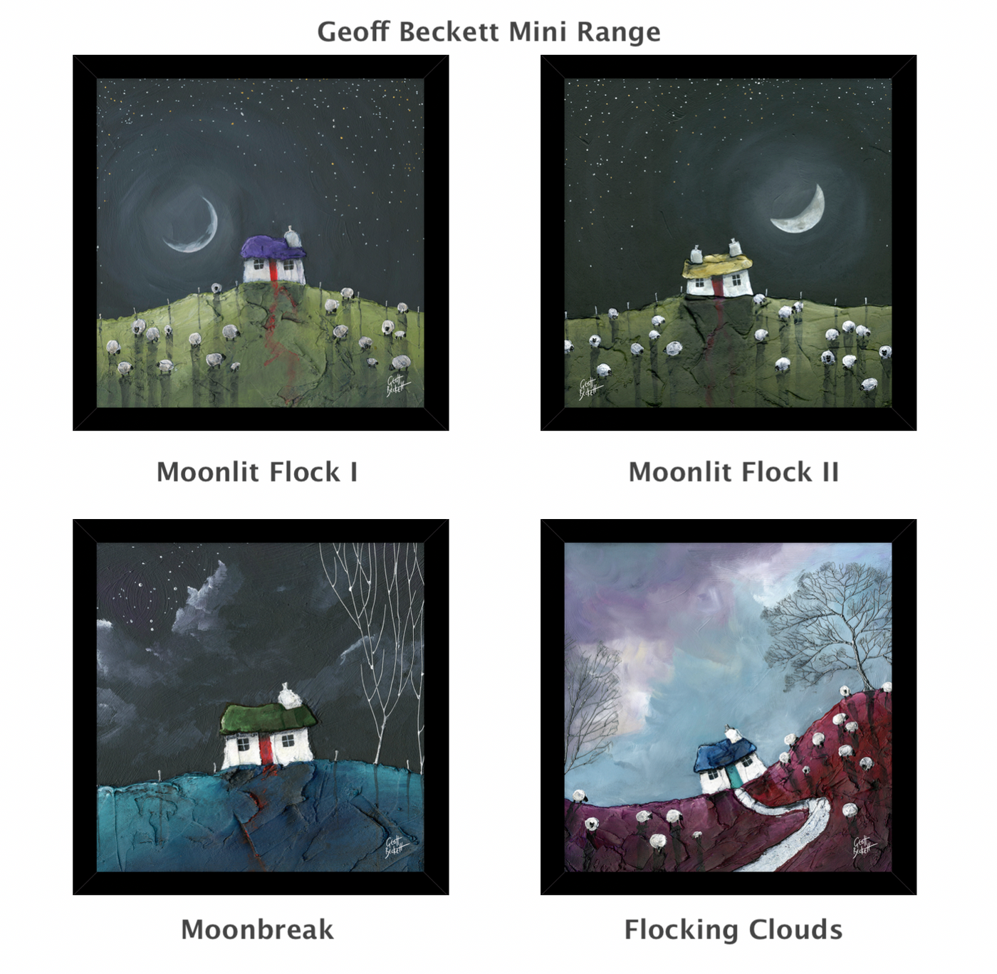 Flocking Clouds Mini By Geoff Beckett - TheArtistsQuarter