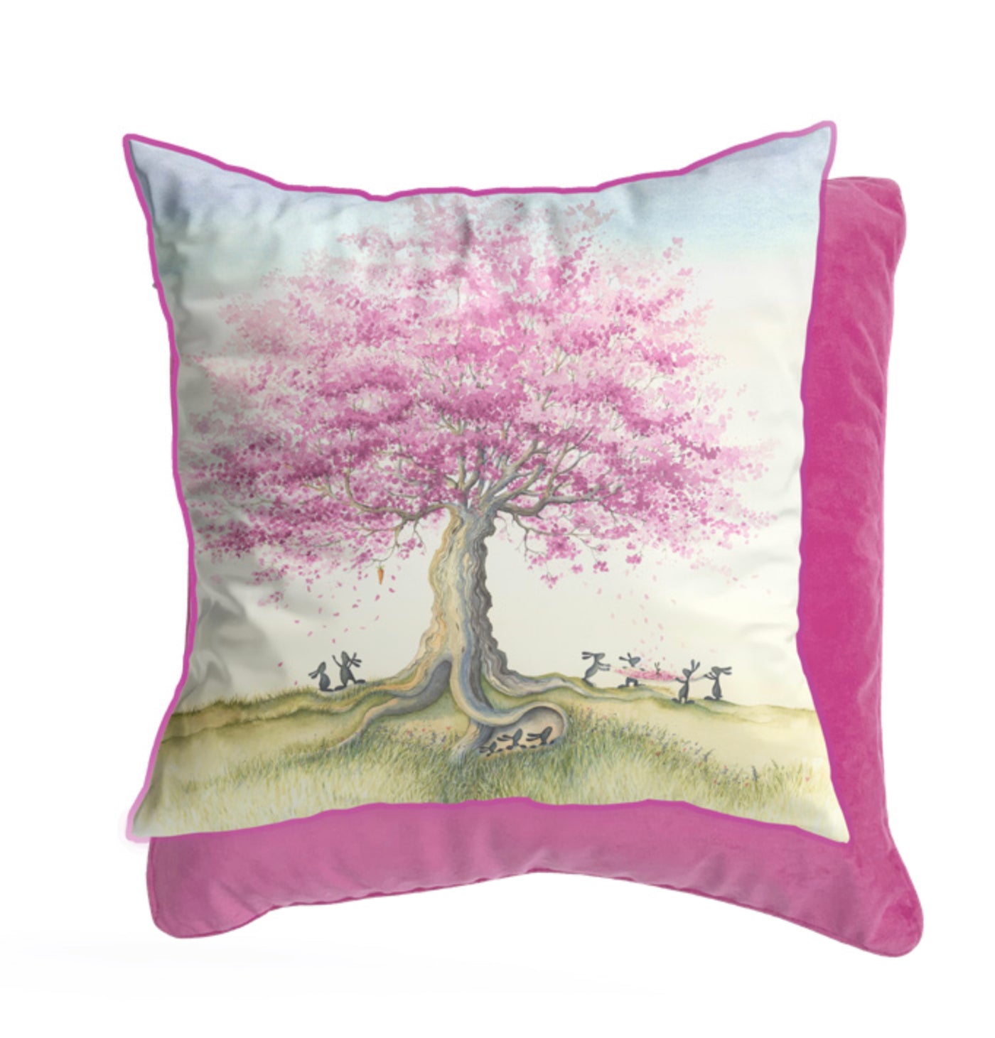 Catching The Blossom Cushion By Catherine Stephenson *TO CLEAR* - TheArtistsQuarter