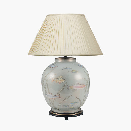 Jenny Worrall 42cm Fish Large Glass Table Lamp Base - TheArtistsQuarter