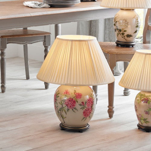 Jenny Worrall 42cm Rhododendron Large Glass Table Lamp Base *STOCK DUE EARLY OCT* - TheArtistsQuarter