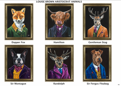 Gentleman Stag (Large Version) By Louise Brown *EXCLUSIVE* - TheArtistsQuarter