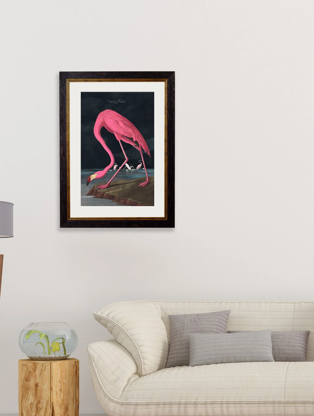 c.1838 Audubon's Flamingo - Dark - TheArtistsQuarter