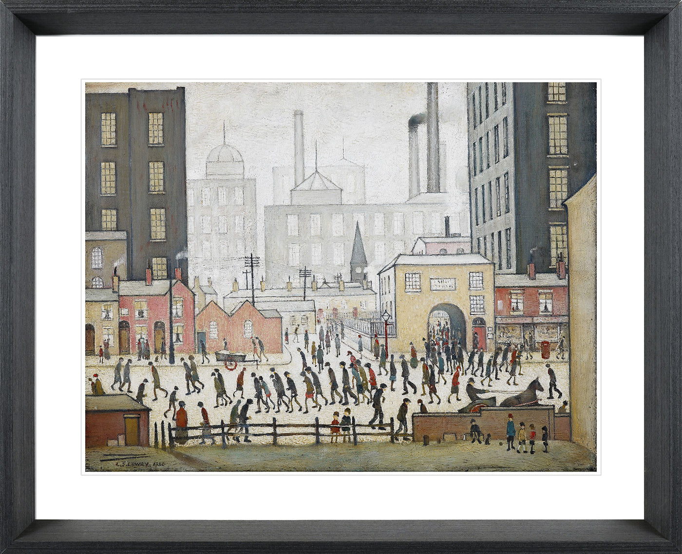 L.S. Lowry (Coming From The Mill, 1930) - TheArtistsQuarter