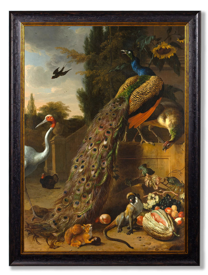 c.1683 Peacock Painting - TheArtistsQuarter