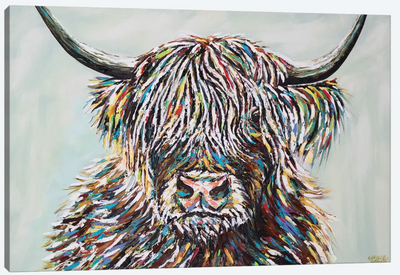 Woolly Highland Cow II - Canvas Print By Carolee Vitaletti - TheArtistsQuarter