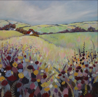 Elizabeth Baldin Wildflower Meadow II (Original Artwork) - TheArtistsQuarter