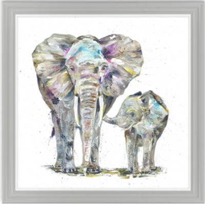 Elephant And Baby By Nicola Jane Rowles *NEW* - TheArtistsQuarter