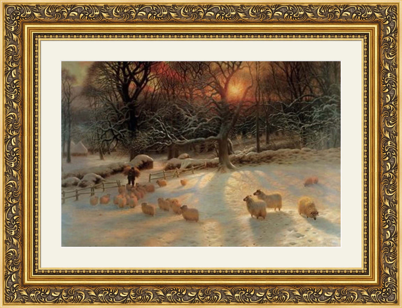 A Shortening Winter's Days By Joseph Farquharson 'Exclusive frame' - TheArtistsQuarter