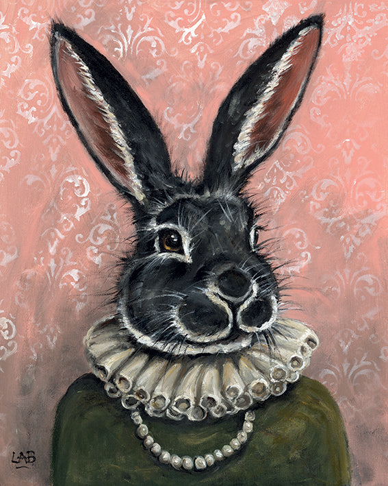 Lady Bunnikins Canvas By Louise Brown - TheArtistsQuarter