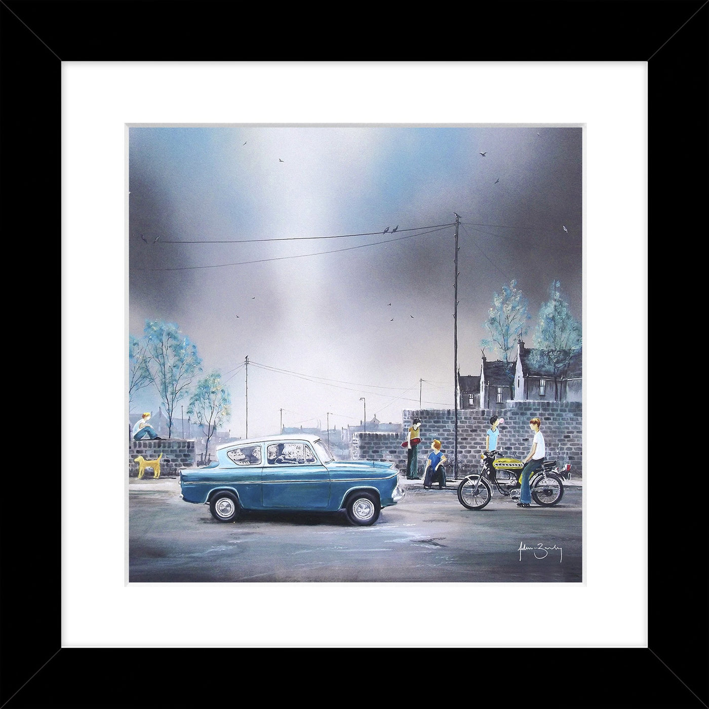 All The Young Dudes By Adam Barsby. Ford Anglia. - TheArtistsQuarter