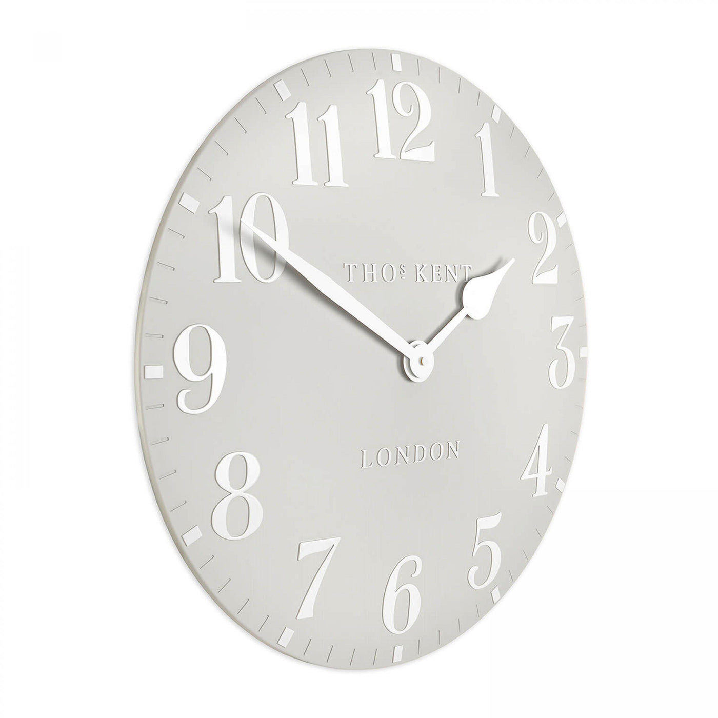 Arabic 20" Wall Clock in Dove Grey by Thomas Kent - TheArtistsQuarter