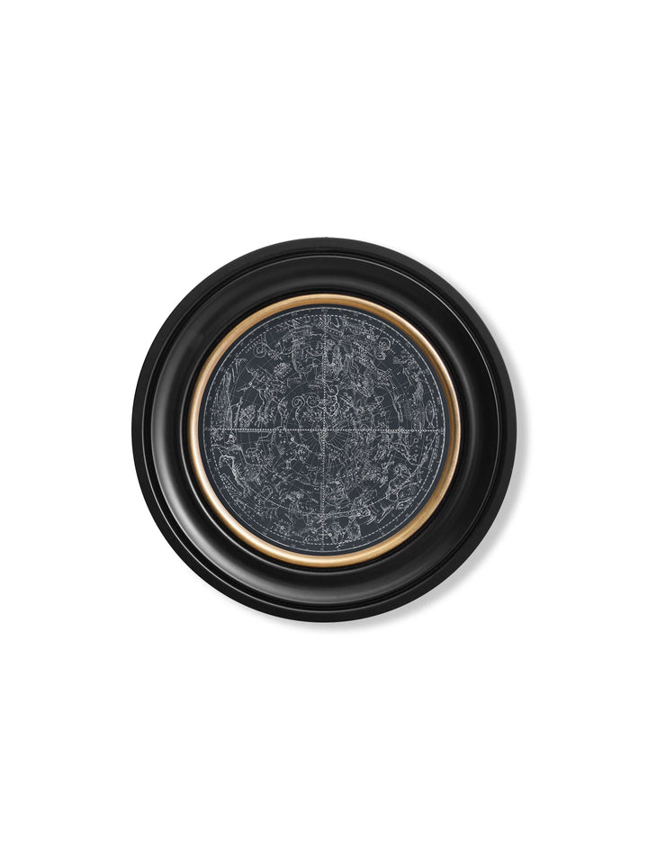 c.1800 Map of Constellations - Round Frame - TheArtistsQuarter