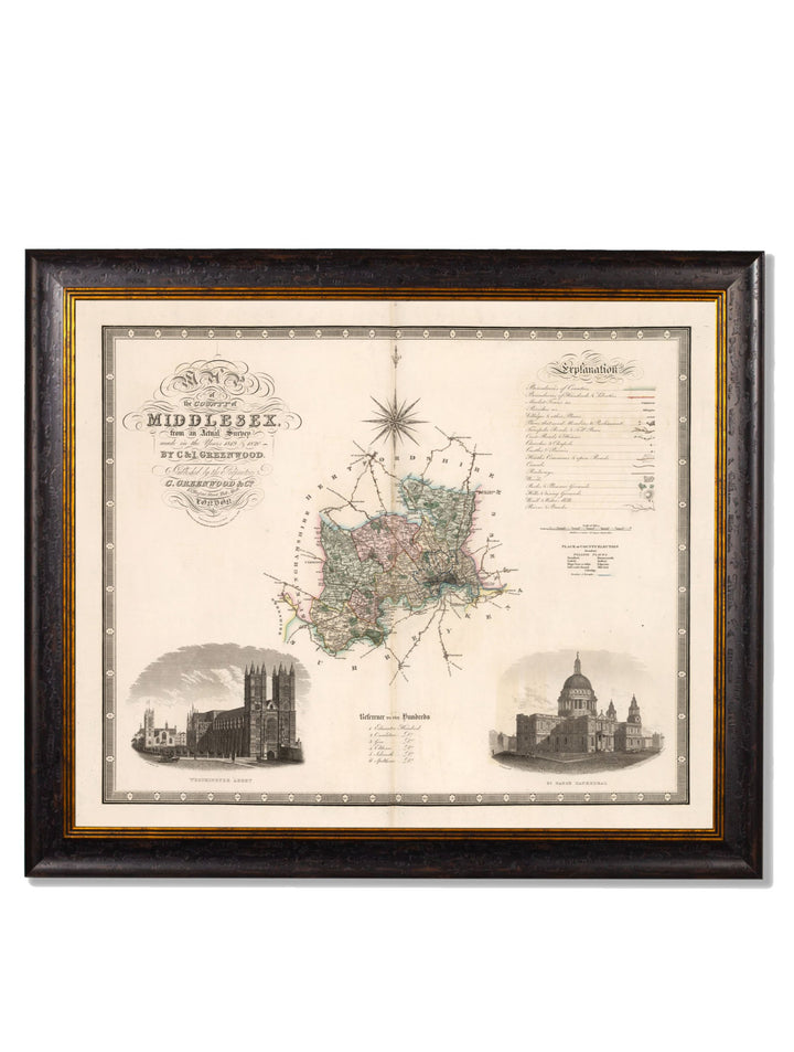 C.1830 County Maps of England - TheArtistsQuarter